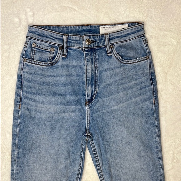 rag & bone Casey Raw Hem High Waist Ankle Flare Jeans Size 26 - Picture 9 of 14